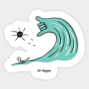 Be happy Sticker